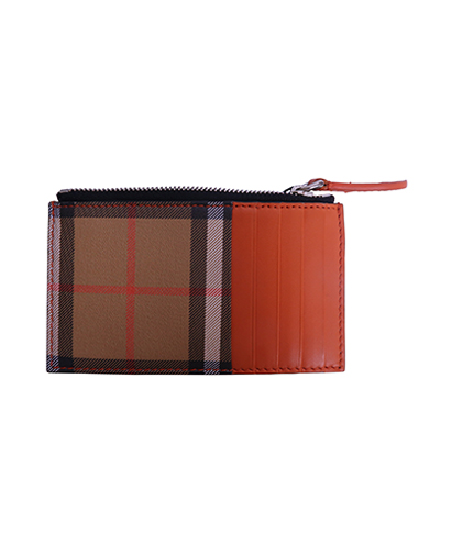 Burberry Check Zipped Cardholder, front view